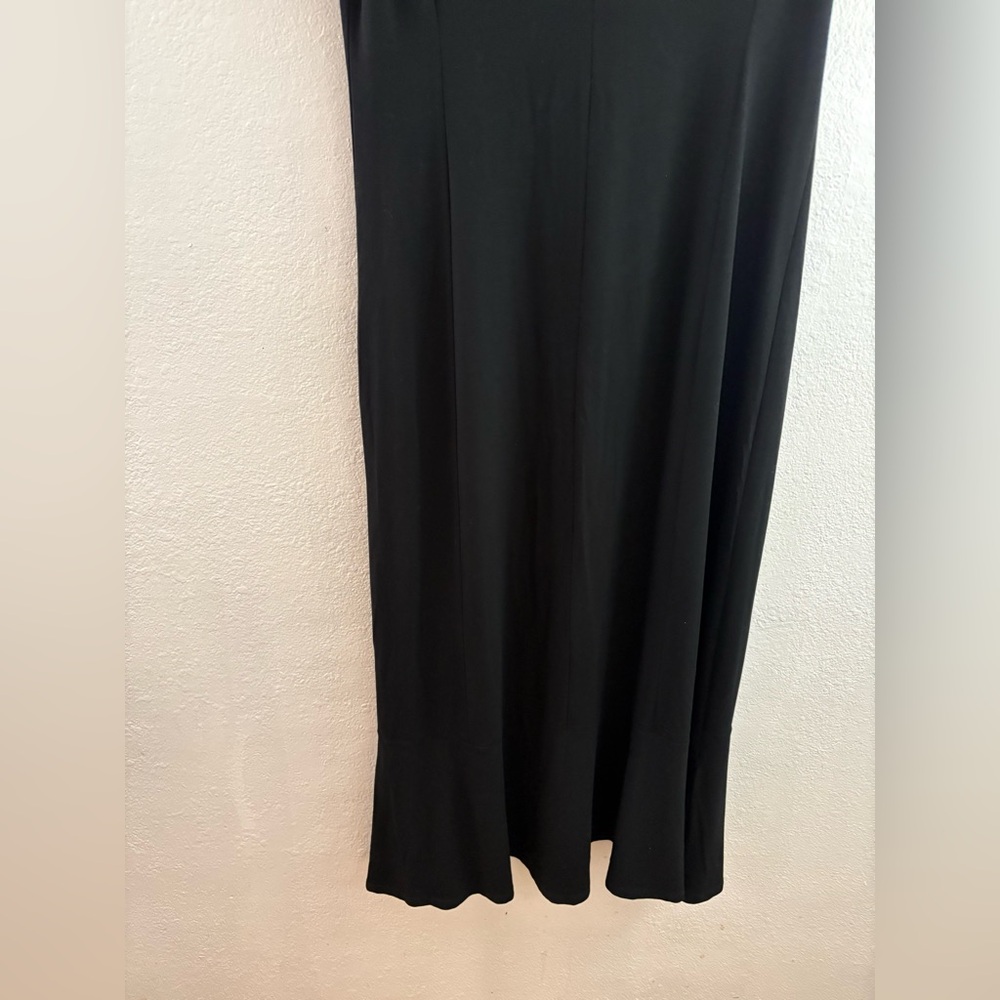 J. Jill Wearever Collection Soft Stretchy Knit Flutter Sleeve Maxi Dress size S - Picture 4 of 9